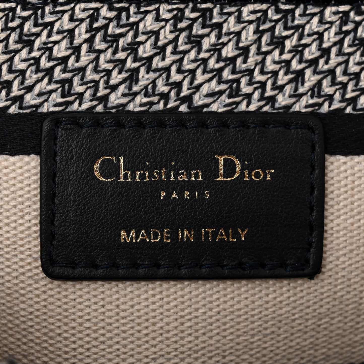 Toile de Jouy Embroidered Large Lady D-Lite Navy