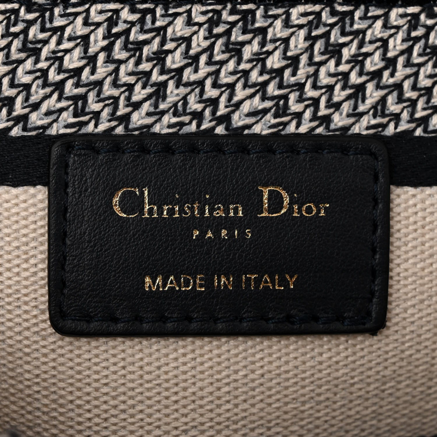 Christian Dior Toile de Jouy Embroidered Large Lady D-Lite Navy 6 of 10