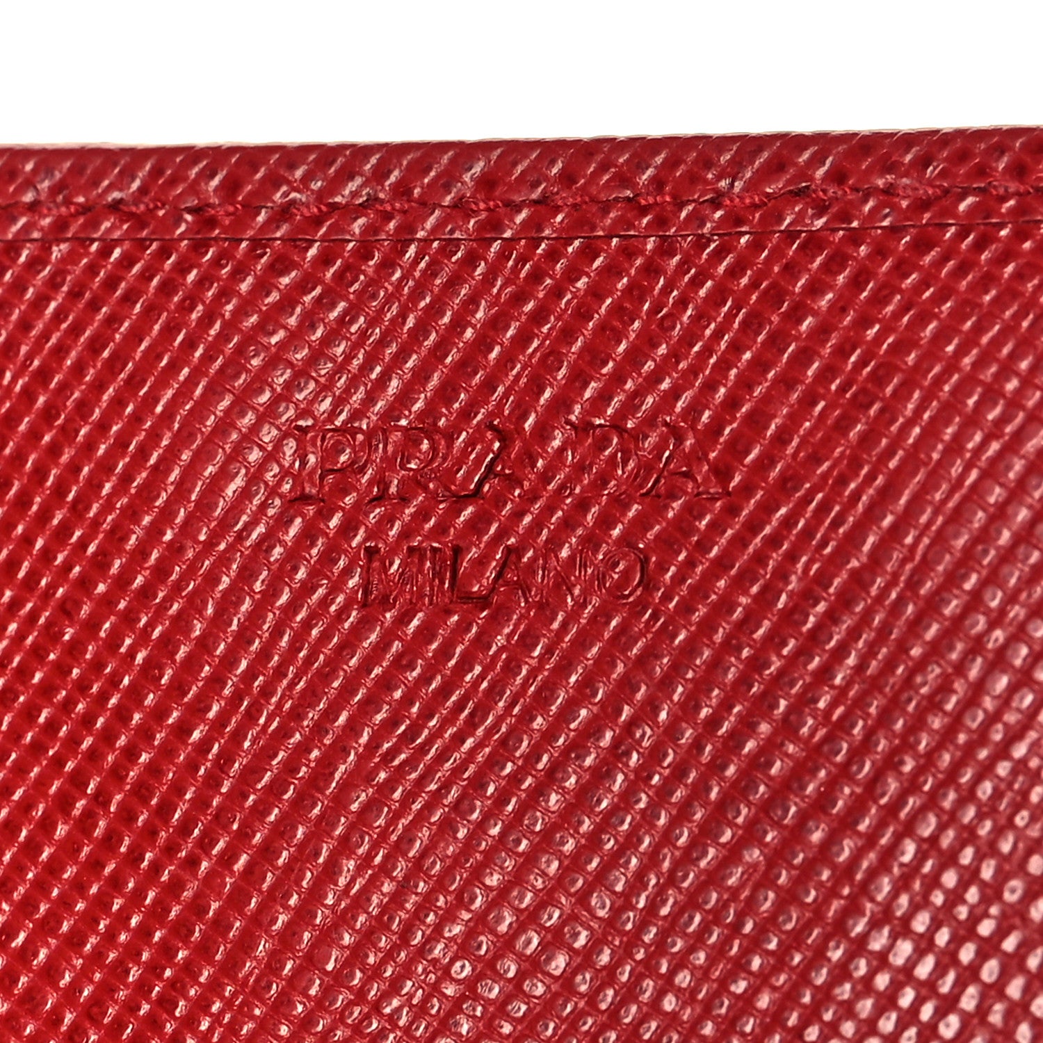 Prada Saffiano Metal Continental Flap Wallet Fuoco 6 of 14