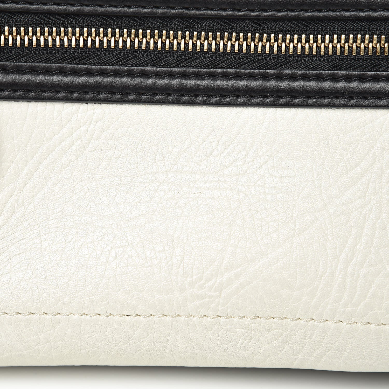 Celine Smooth Calfskin Shrunken Lambskin Mini Bi-Color Luggage Black White 10 of 14