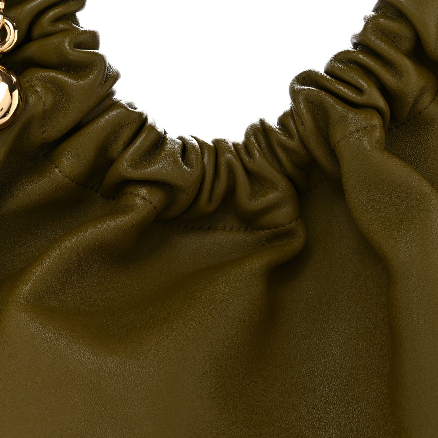 Mellow Nappa Small Squeeze Bag Olive