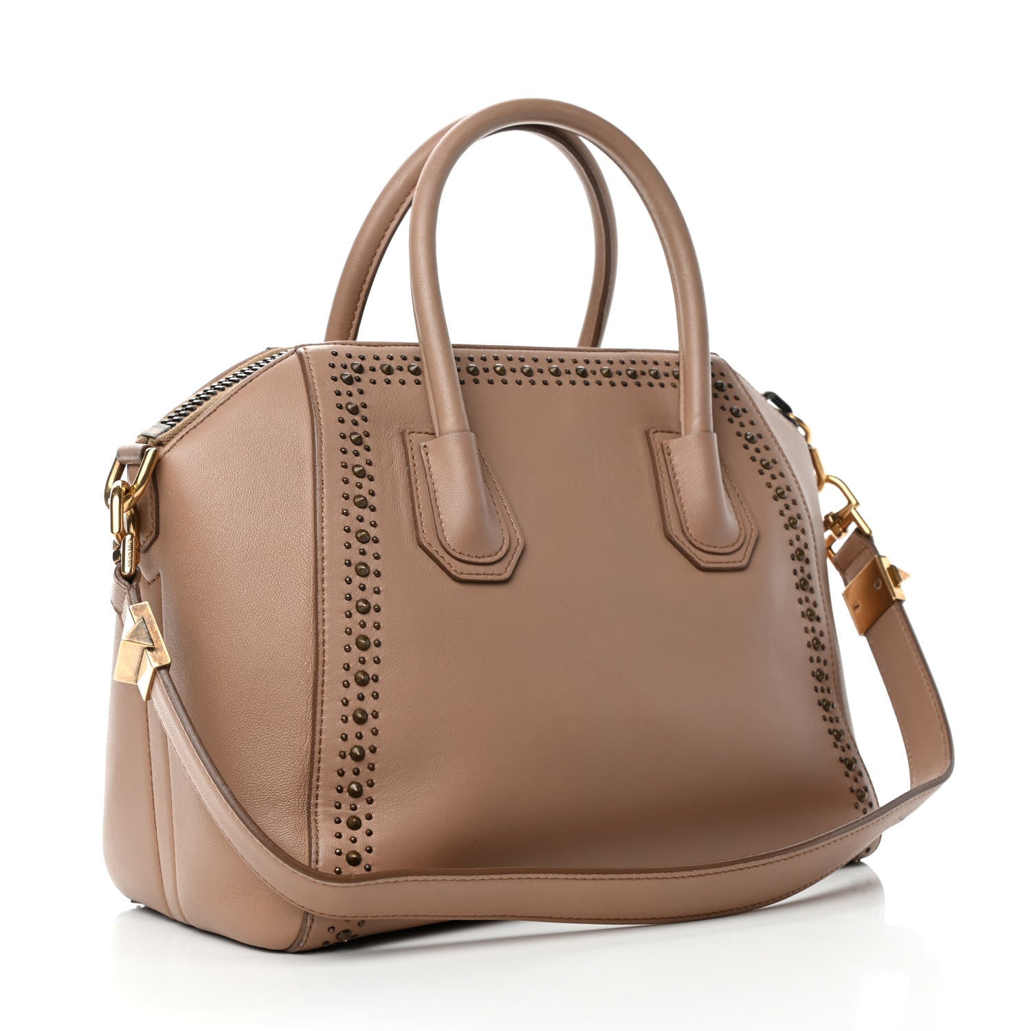 Givenchy Calfskin Small Studded Antigona Beige 2 of 4