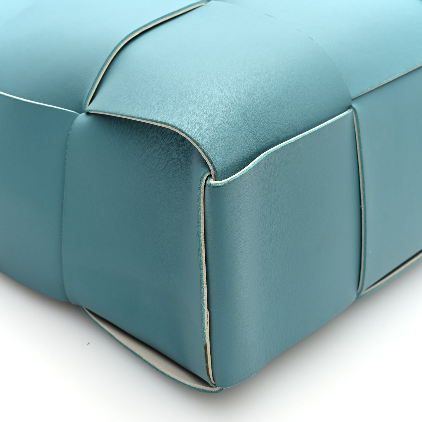 Nappa Maxi Intrecciato Large Arco Tote Linoleum