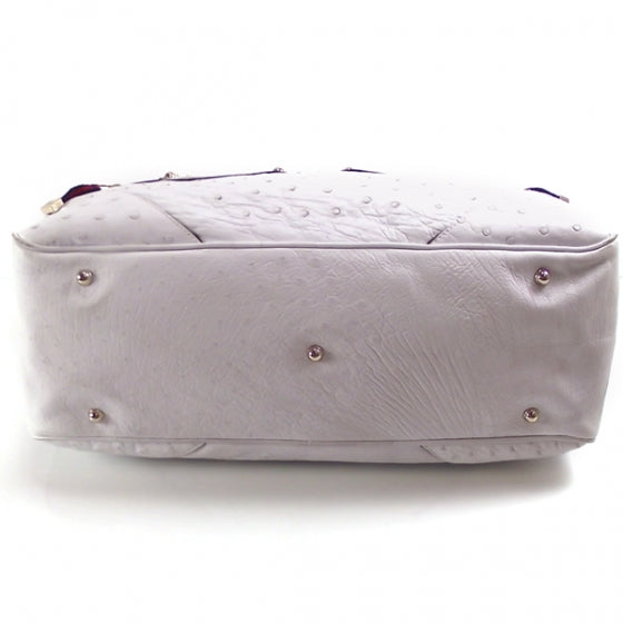 Ostrich Signature Bowler White