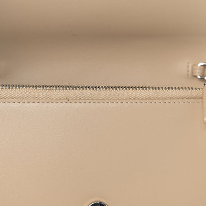 Saint Laurent Smooth Calfskin Classic Monogram Kate Tassel Chain Wallet Light Natural 7 of 10