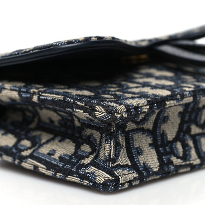 Christian Dior Oblique Saddle Belt Bag Blue 9 of 10