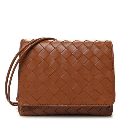 Bottega Veneta Nappa Intrecciato Mini Crossbody Bag Wood 1 of 11