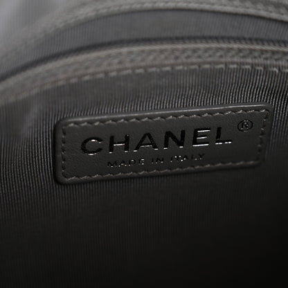 Chanel Crumpled Caviar Quilted Maxi Elastic Flap Light Brown 6 of 13