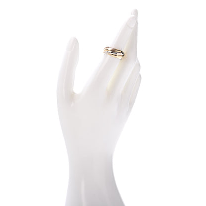 Cartier 18K Pink Yellow White Gold Five Band Les Must De Trinity Ring 50 5.25 2 of 4