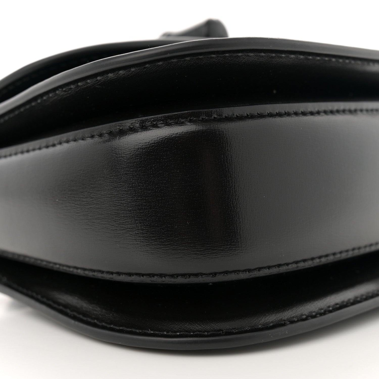 Gucci Boarded Dyana Lux Calfskin Web Monochrome Mini Bamboo 1947 Top Handle Bag Black 9 of 14