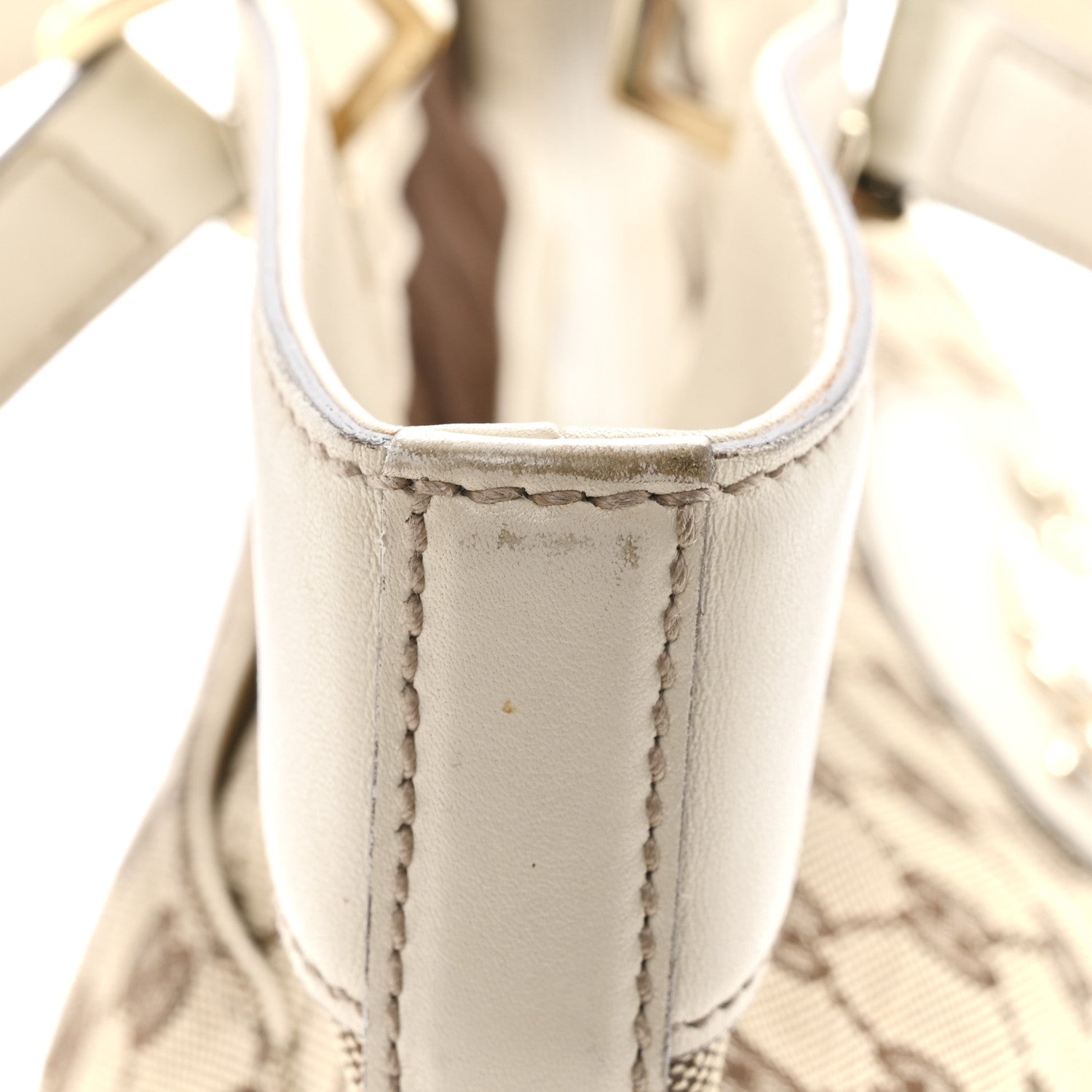 Gucci Monogram Large Punch Tote Off White 16 of 19