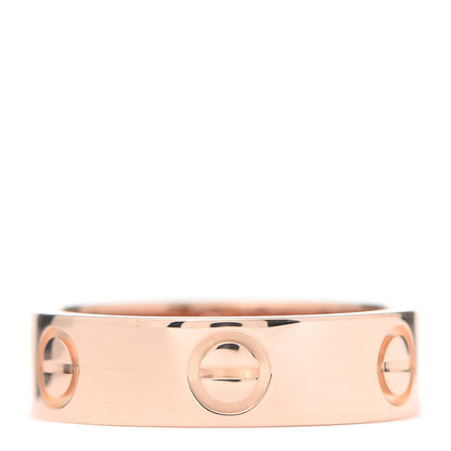 Cartier 18K Pink Gold 5.5mm LOVE Ring 52 6 1 of 4