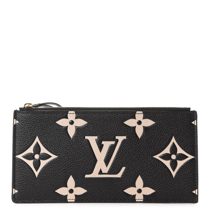 Louis Vuitton Empreinte Monogram Giant Crafty Pochette Felicie Zippered Insert Black 1 of 6