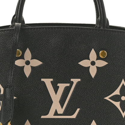 Louis Vuitton Empreinte Monogram Giant Montaigne BB Black Beige 7 of 9