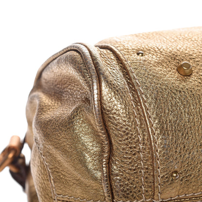 Chloe Metallic Calfskin Medium Paddington Satchel Gold 9 of 12