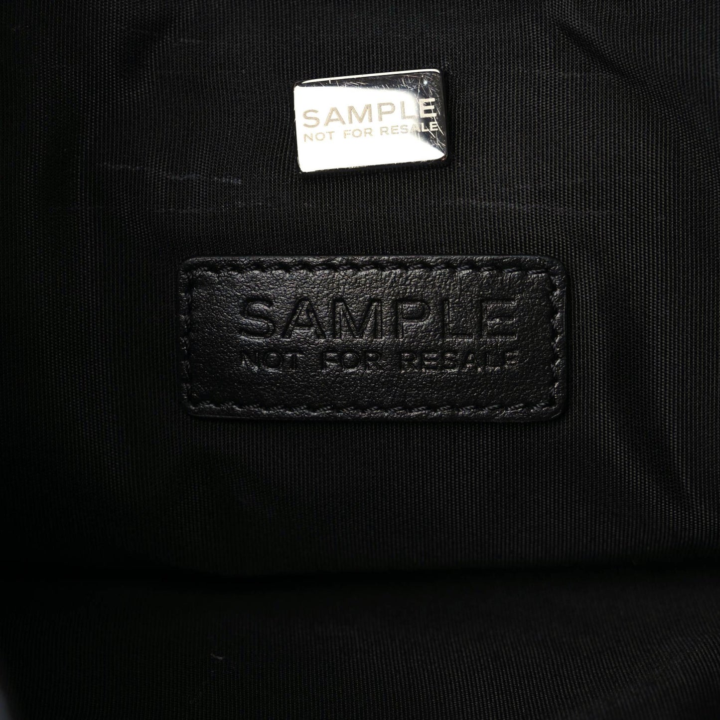 Calfskin Quilted Chain Flat Tote Black