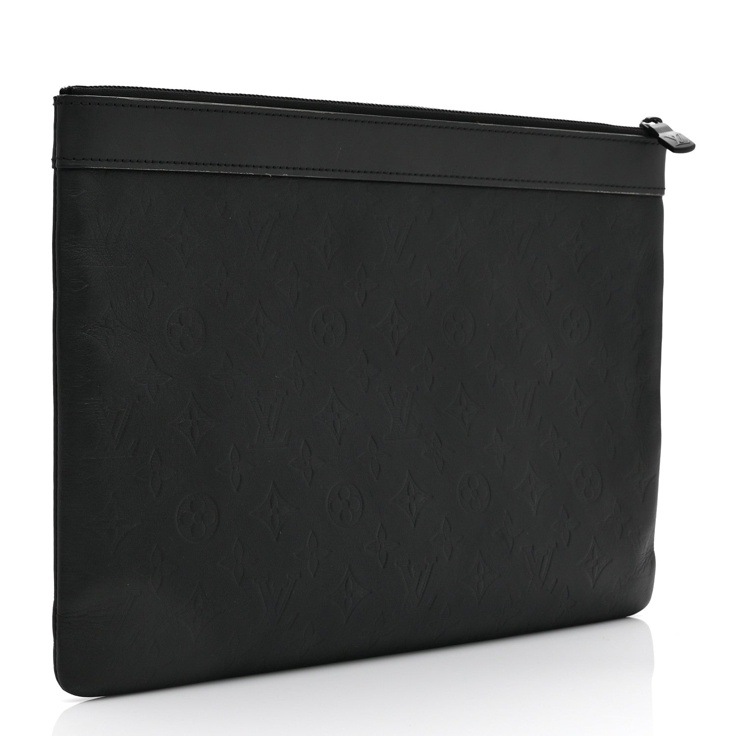 Louis Vuitton Calfskin Monogram Shadow Discovery Pochette Black 3 of 10