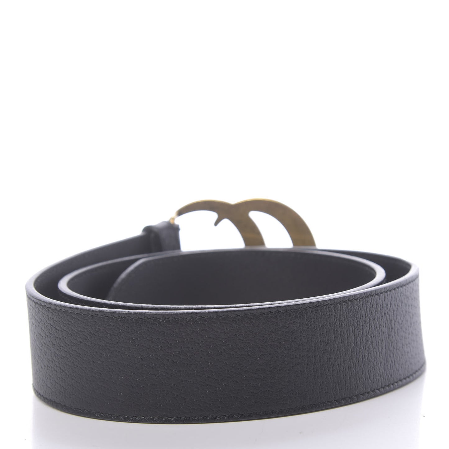 Textured Calfskin Double G 40mm Belt 75 30 Black