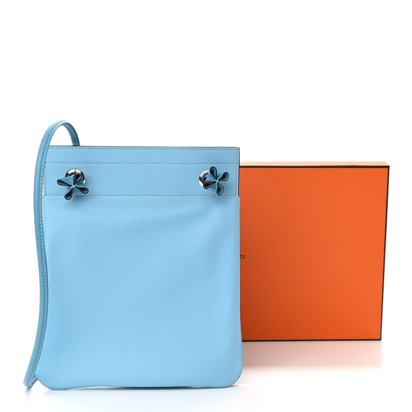 Milo Lambskin Swift Mini Aline Bleu Du Nord