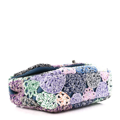 Chanel Lambskin Crochet Medium Single Flap Blue 4 of 12