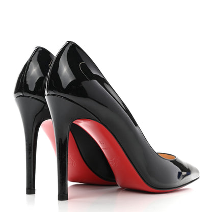 Christian Louboutin Patent Pigalle 100 Pumps 38 Black 4 of 8
