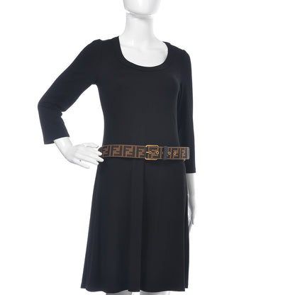 Fendi Ribbon Vitello Century FF 1974 Belt 95 38 Fango Moro 2 of 7