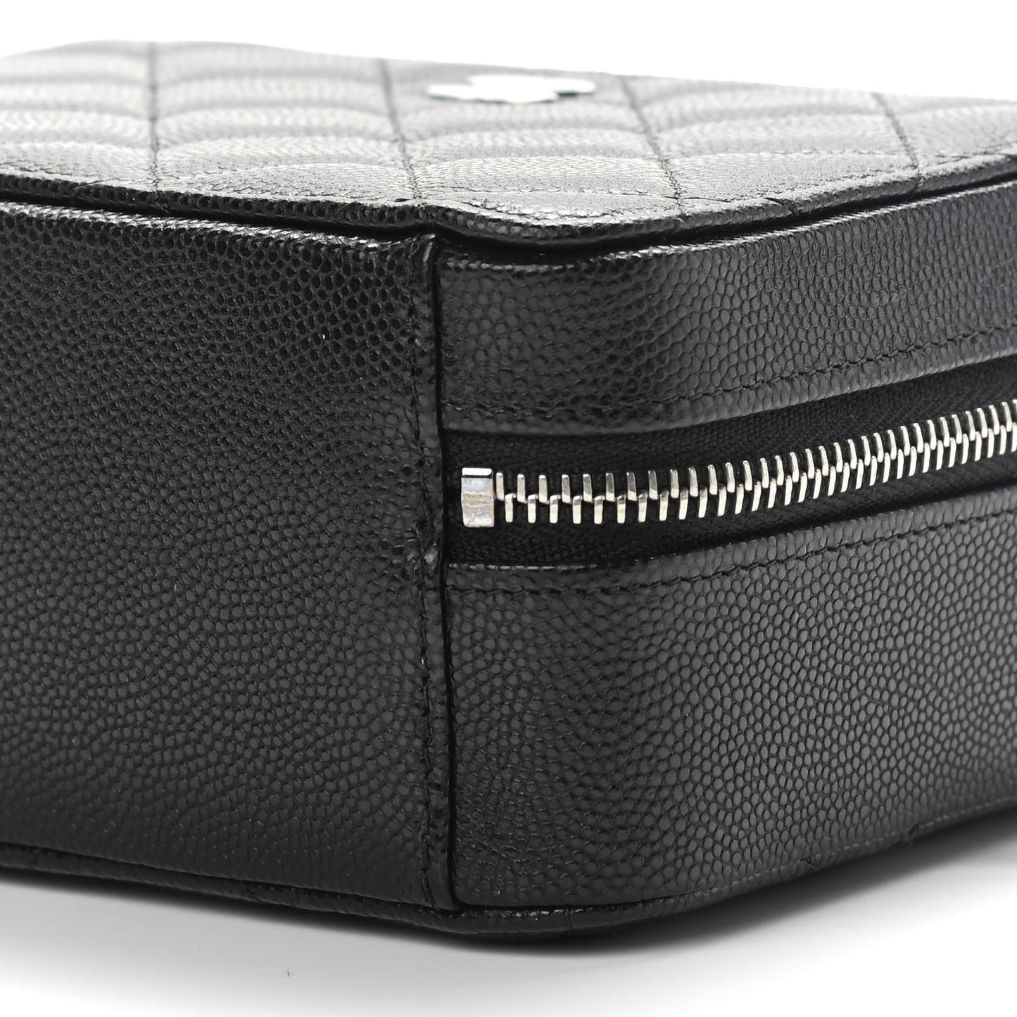 Caviar Quilted Camera Bag Black