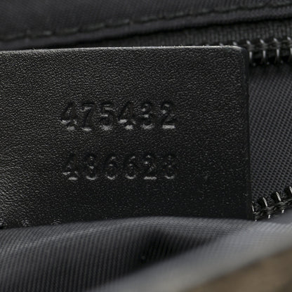 Gucci GG Supreme Monogram Web Flap Messenger Bag Black 7 of 10