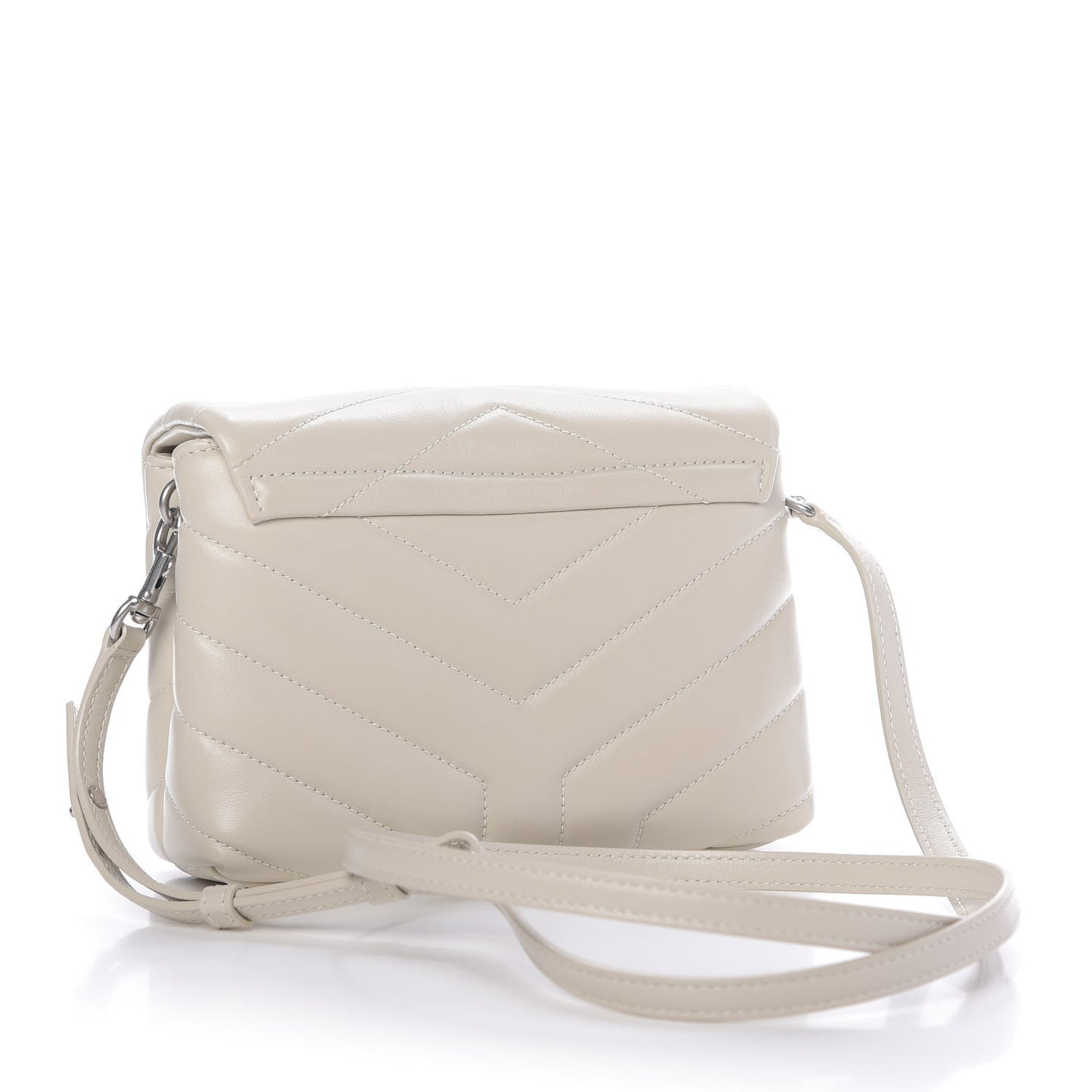 Calfskin Y Quilted Monogram Toy Loulou Satchel Ivory