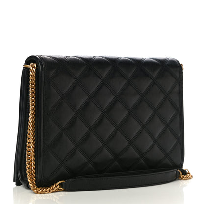 Saint Laurent Lambskin Quilted Small Becky Chain Bag Black 3 of 11