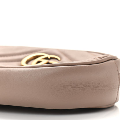 Gucci Calfskin Matelasse GG Marmont Belt Bag 75 30 Porcelain Rose 13 of 13