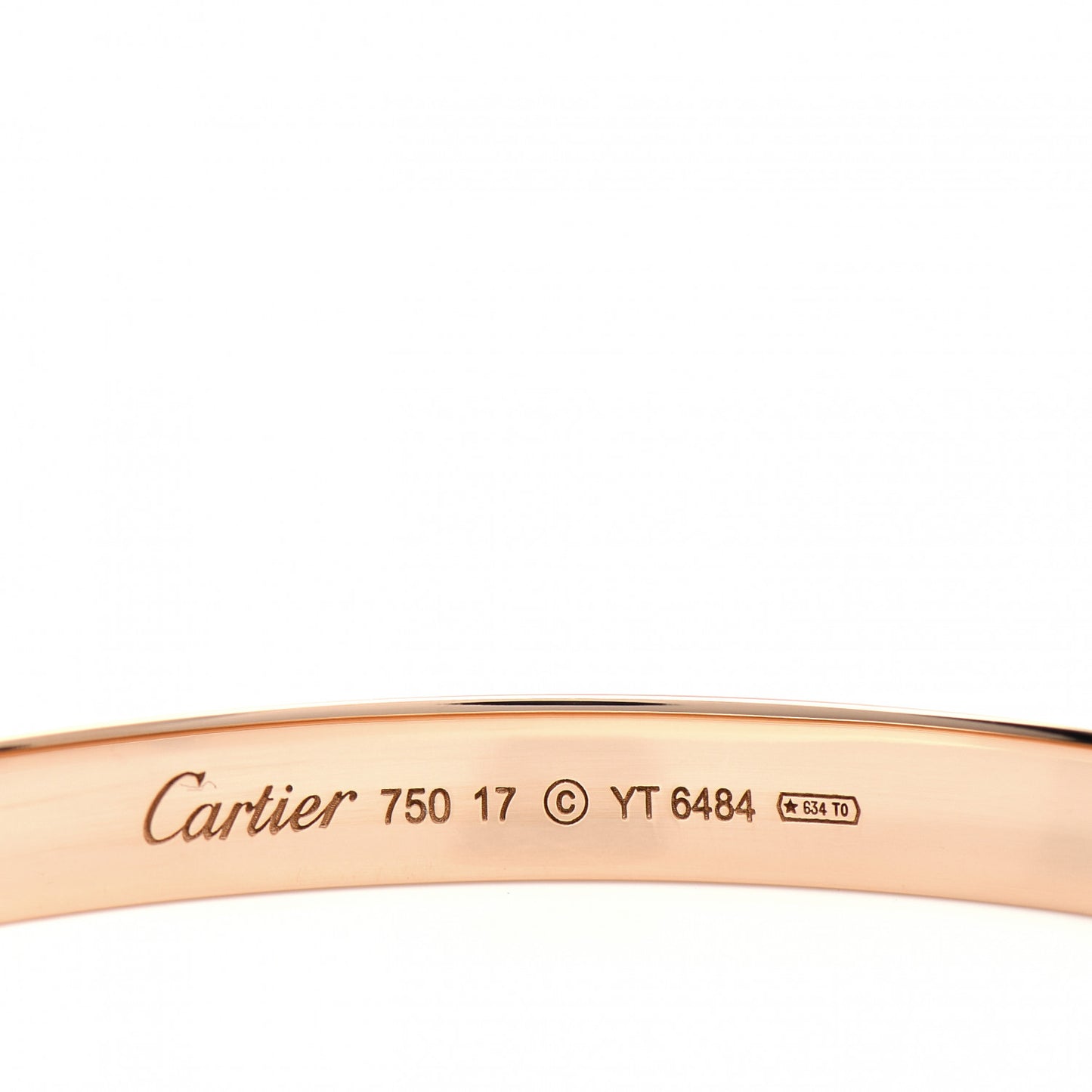 18K Pink Gold LOVE Bracelet 17
