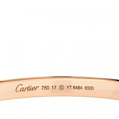 Cartier 18K Pink Gold LOVE Bracelet 17 4 of 5