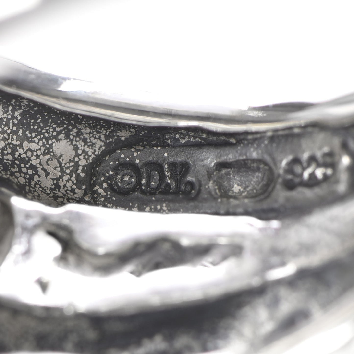 Sterling Silver 14K Gold Large Infinity Ring 52 6