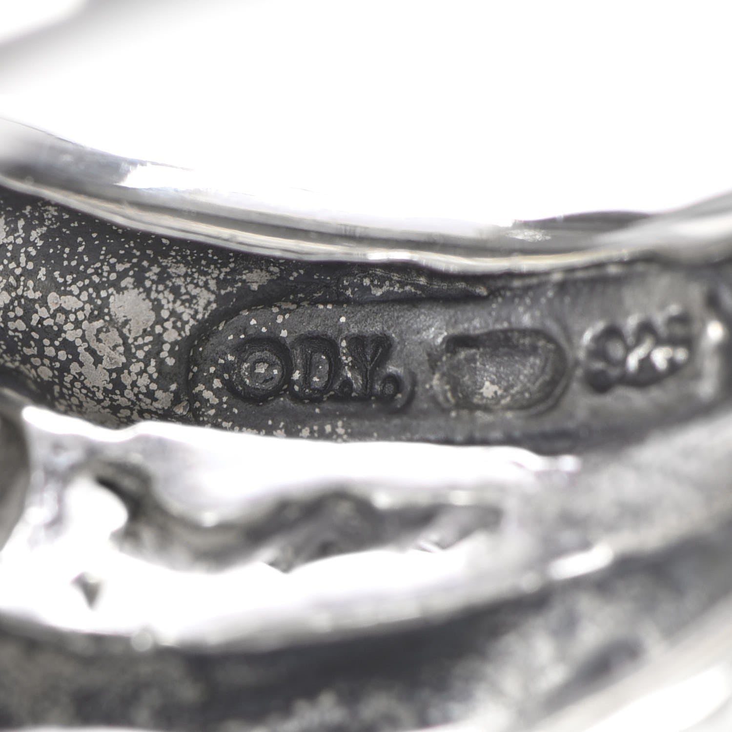 David Yurman Sterling Silver 14K Gold Large Infinity Ring 52 6 5 of 5