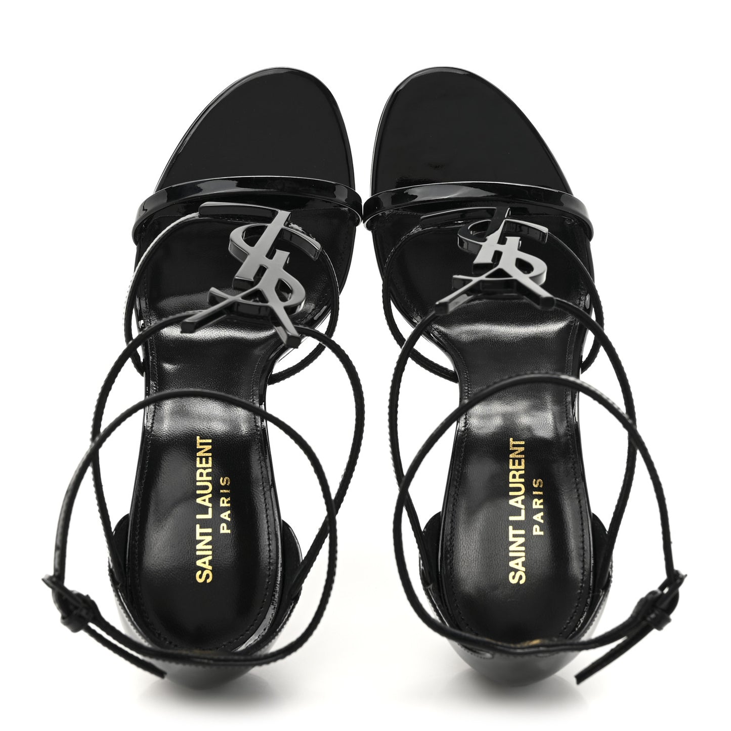Patent Cassandra 100 Ankle Strap Sandals 39.5 Black