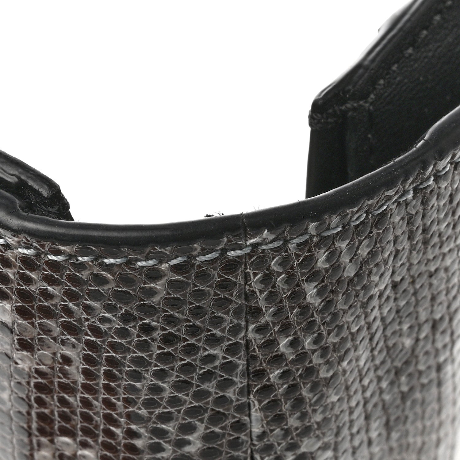 Celine Lizard Calfskin Large Multifunction Strap Wallet Natural 8 of 10
