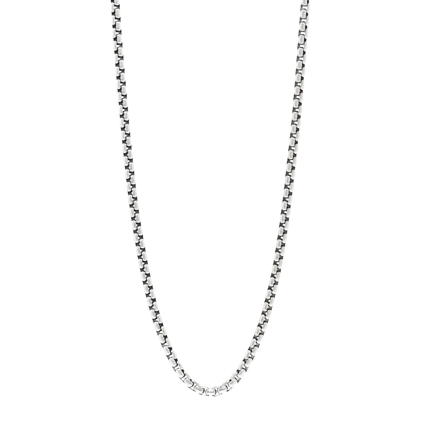 Sterling Silver 4.8mm Box Chain Necklace 26"
