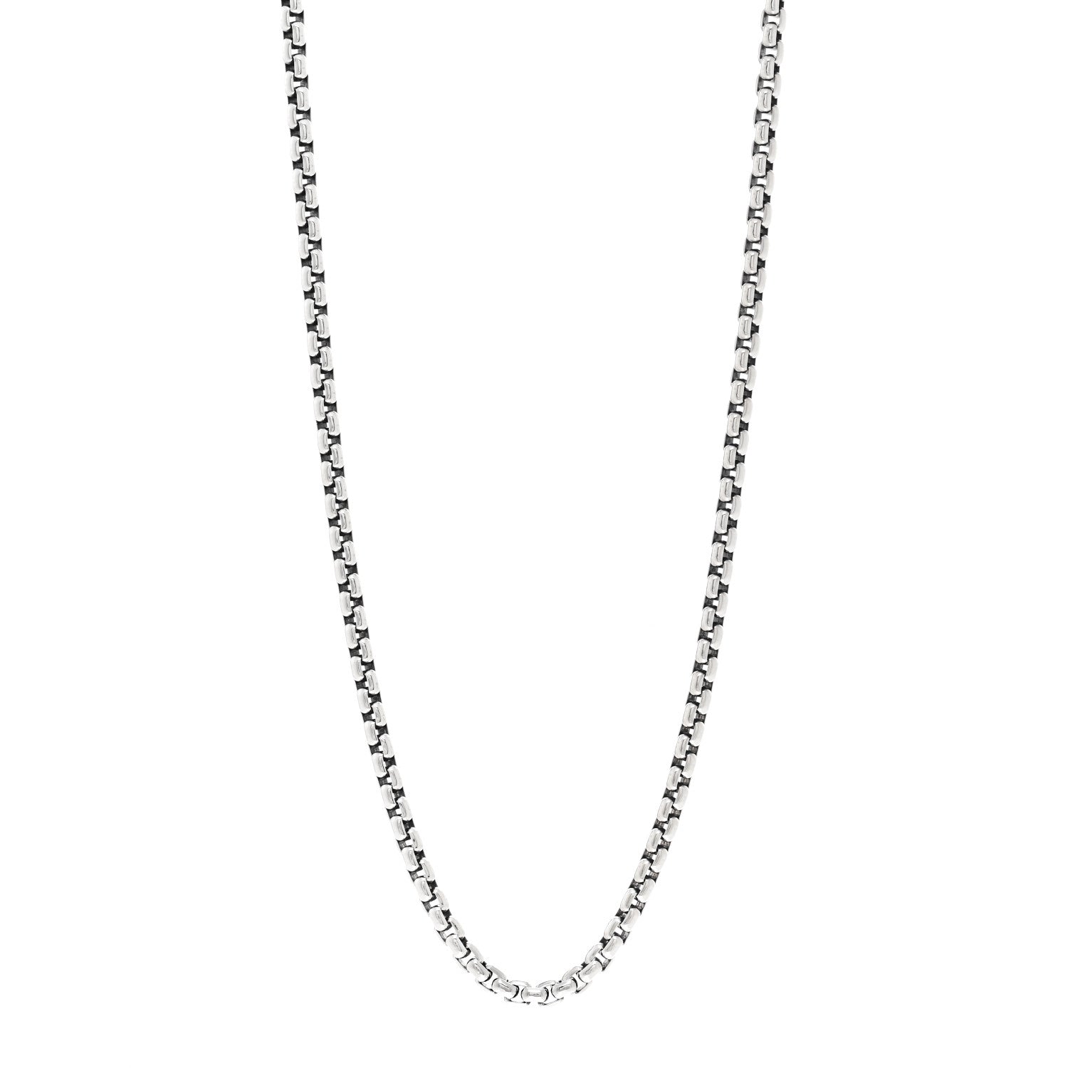 David Yurman Sterling Silver 4.8mm Box Chain Necklace 26" 1 of 4