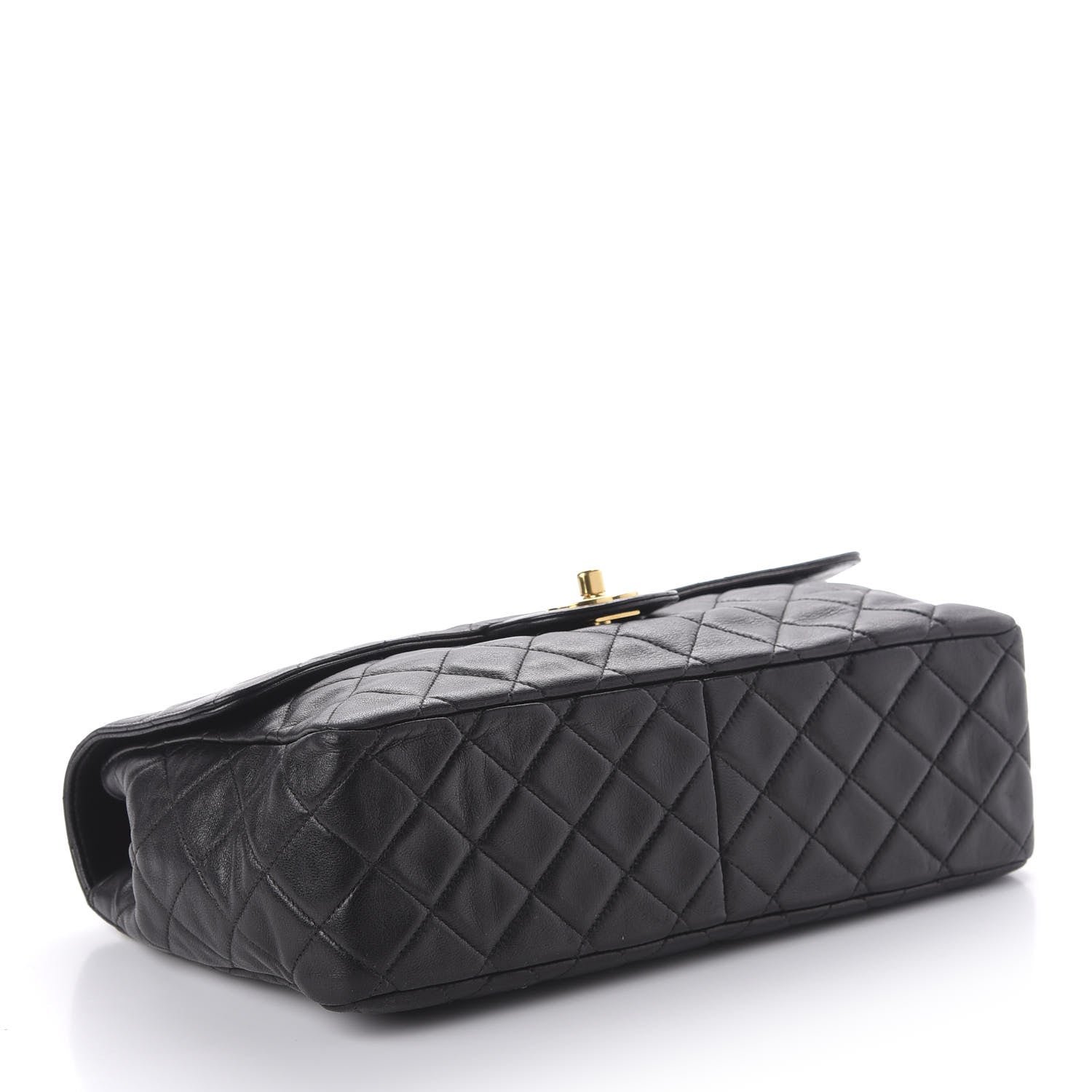 Chanel Lambskin Quilted Medium Single Flap Black 4 of 12