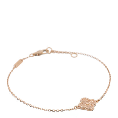 Van Cleef & Arpels 18K Rose Gold Sweet Alhambra Bracelet 1 of 3