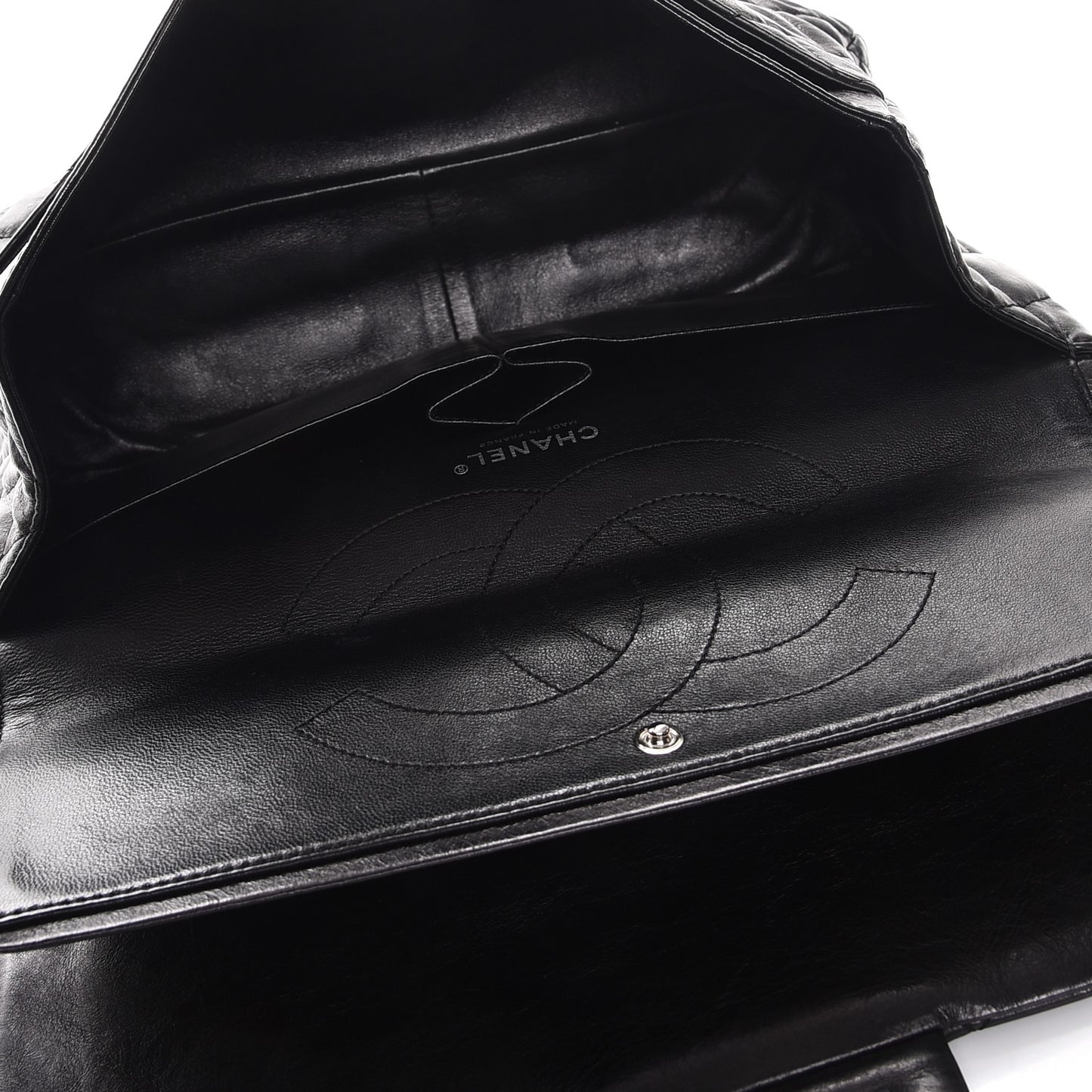 Glazed Calfskin Quilted 2.55 Reissue 227 Flap So Black