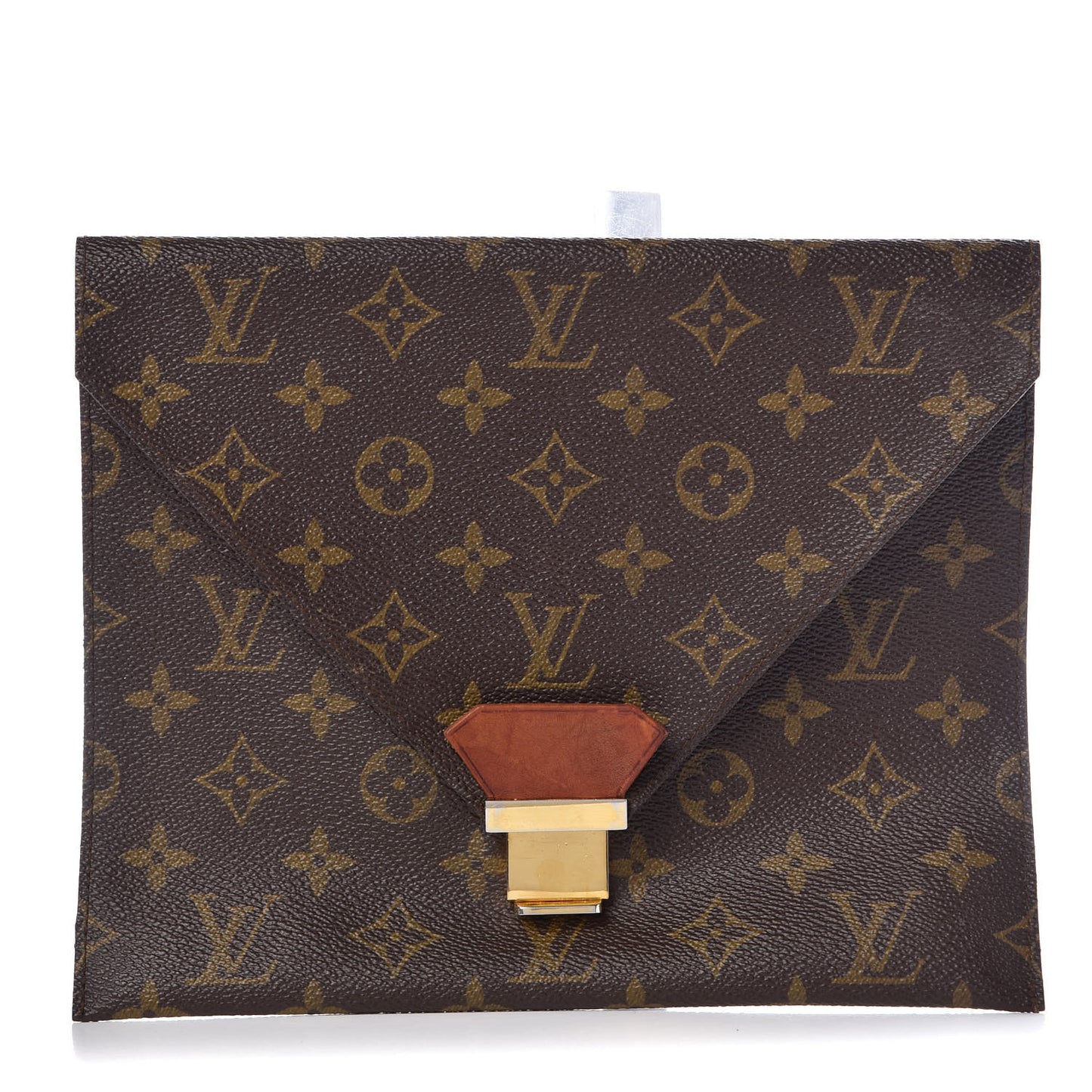 Monogram Poche Plate Envelope Clutch PM