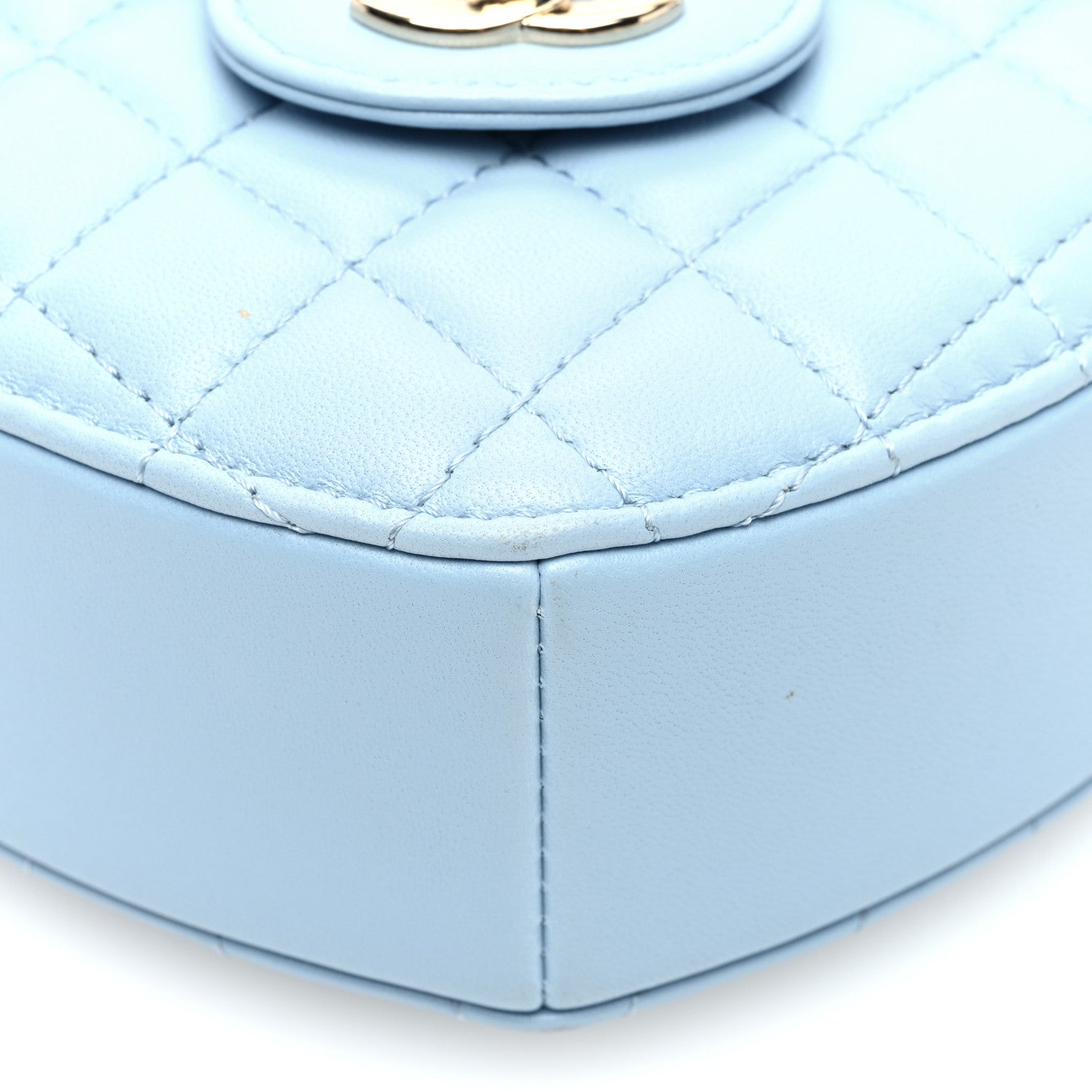 Chanel Lambskin Quilted CC In Love Heart Bag Light Blue 9 of 10