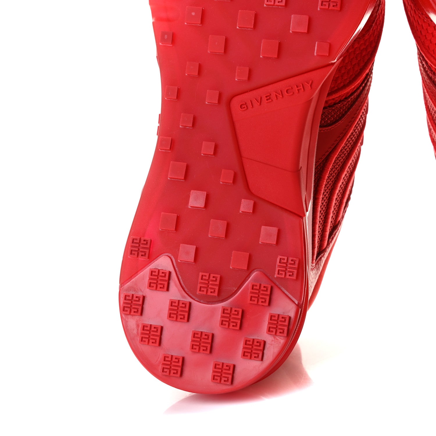 Givenchy Calfskin Mesh Technical Canvas Mens GIV 1 Sneakers 40 Red 8 of 11