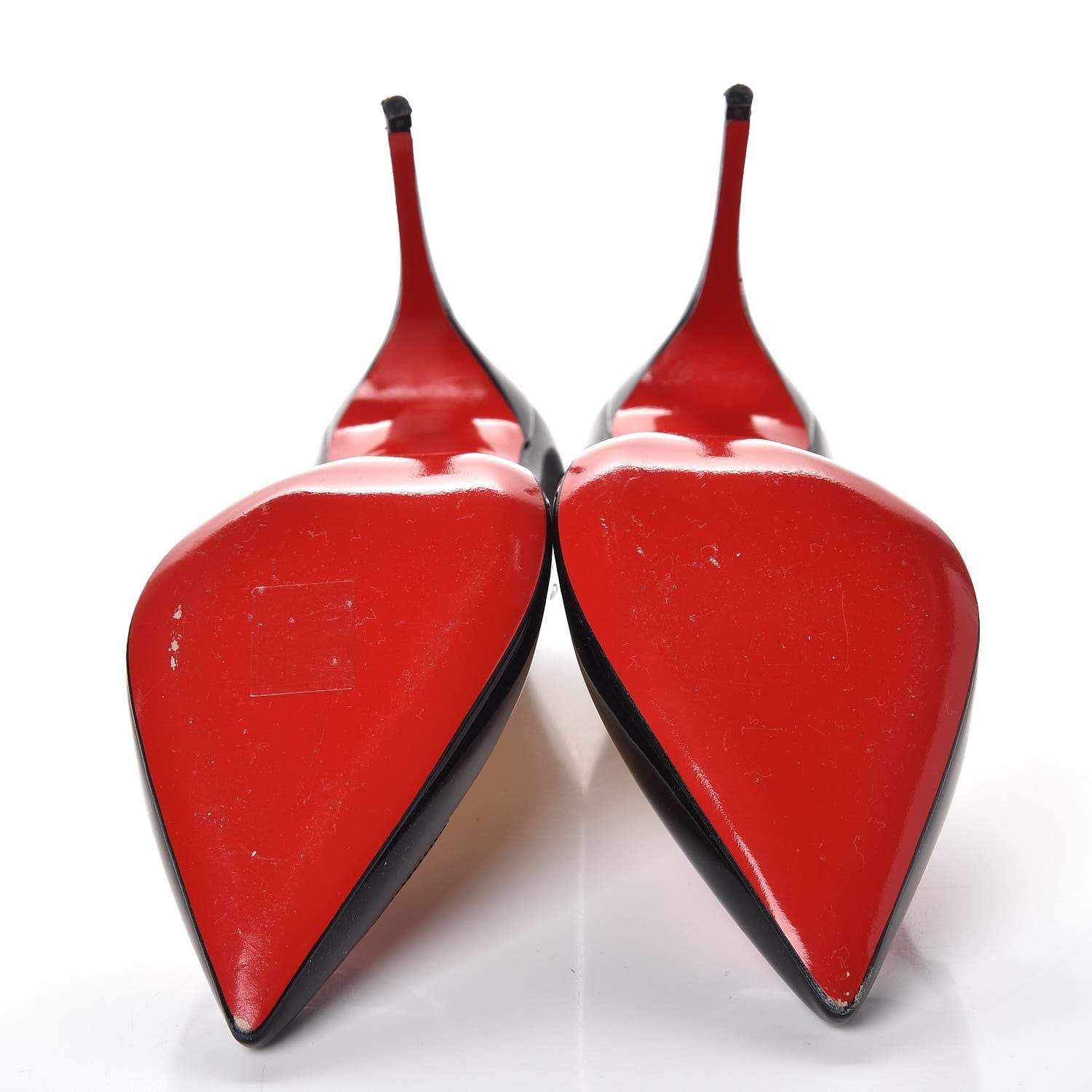 Christian Louboutin Patent Corafront 100 Pumps 39.5 Black Red 7 of 10
