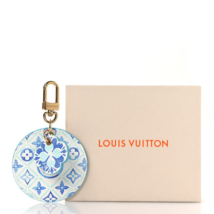 Louis Vuitton Monogram Giant By The Pool 2.0 Illustre Resort Bag Charm Key Holder Lagoon Blue 4 of 4