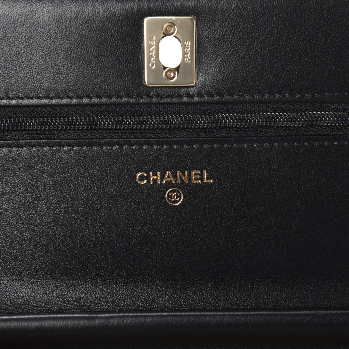 Velvet Quilted Pearl Crush Wallet On Chain WOC Black