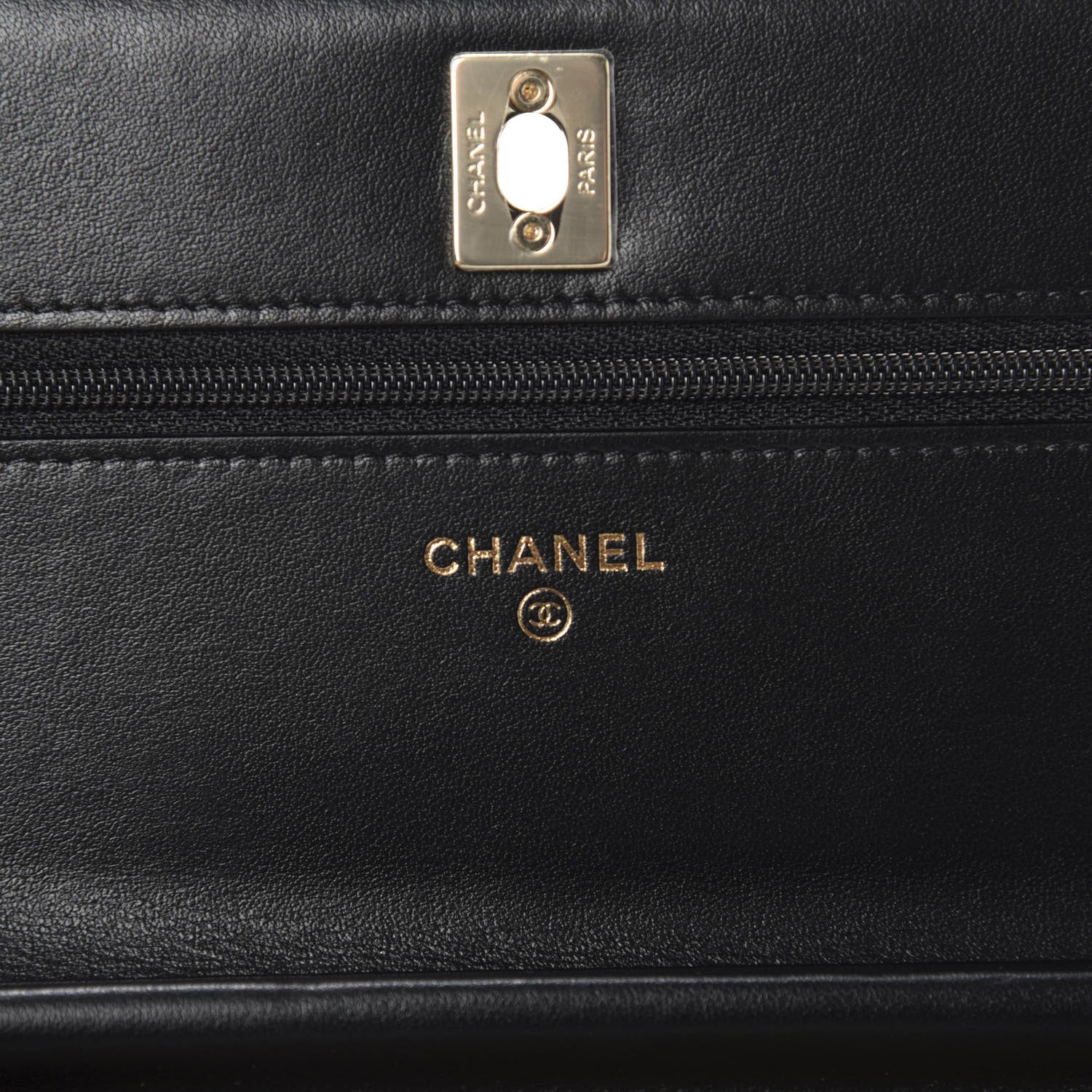 Chanel Velvet Quilted Pearl Crush Wallet On Chain WOC Black 8 of 12