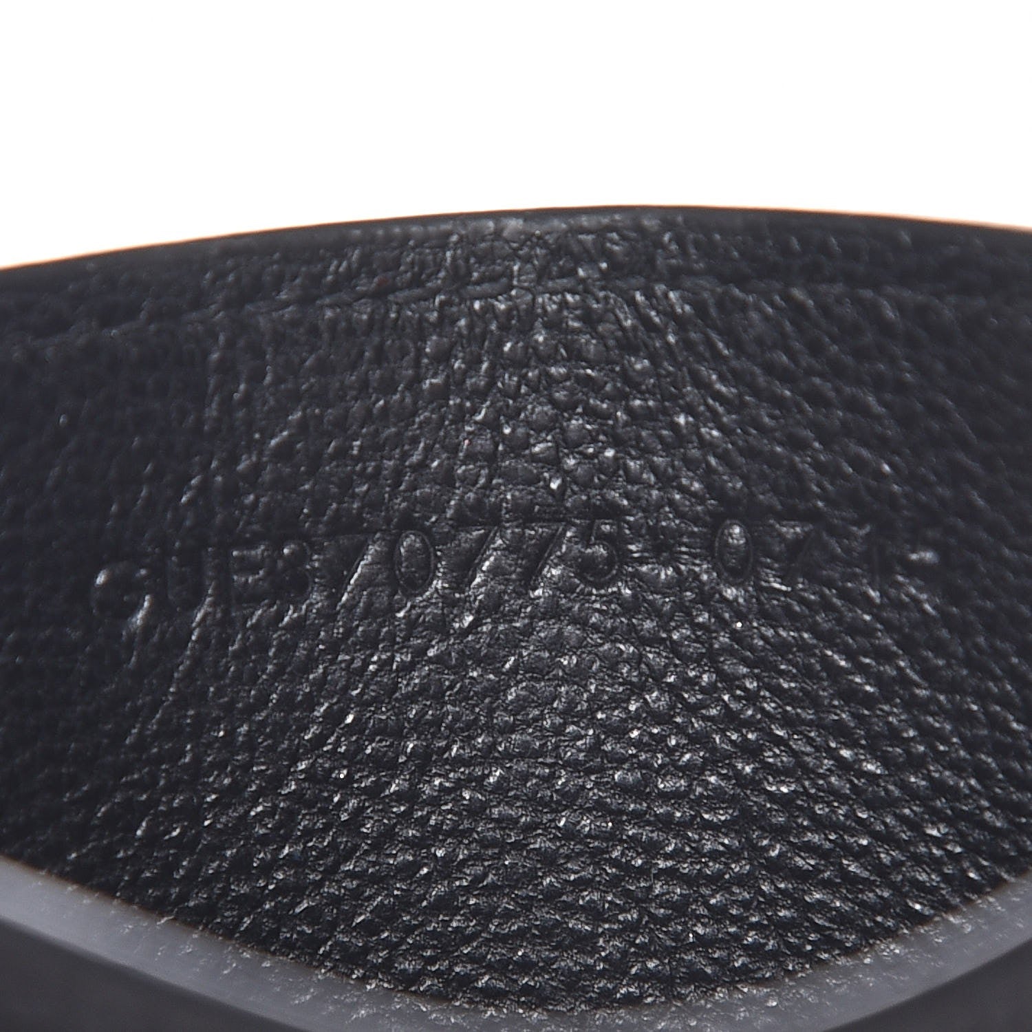 Saint Laurent Grain De Poudre Matelasse Chevron Monogram Credit Card Case Black 7 of 8